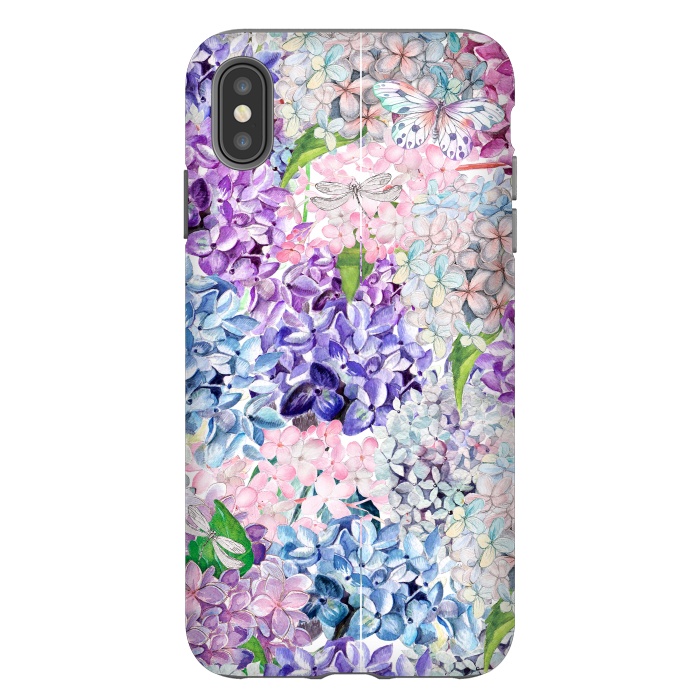 iPhone Xs Max StrongFit Purple Vintage Lilacs  by  Utart