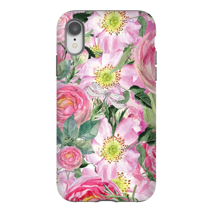 iPhone Xr StrongFit Vintage Dog Roses by  Utart