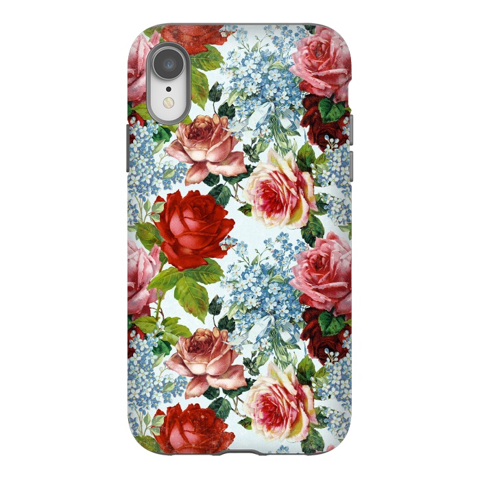 iPhone Xr StrongFit Vintage roses and Forget Me Not by  Utart