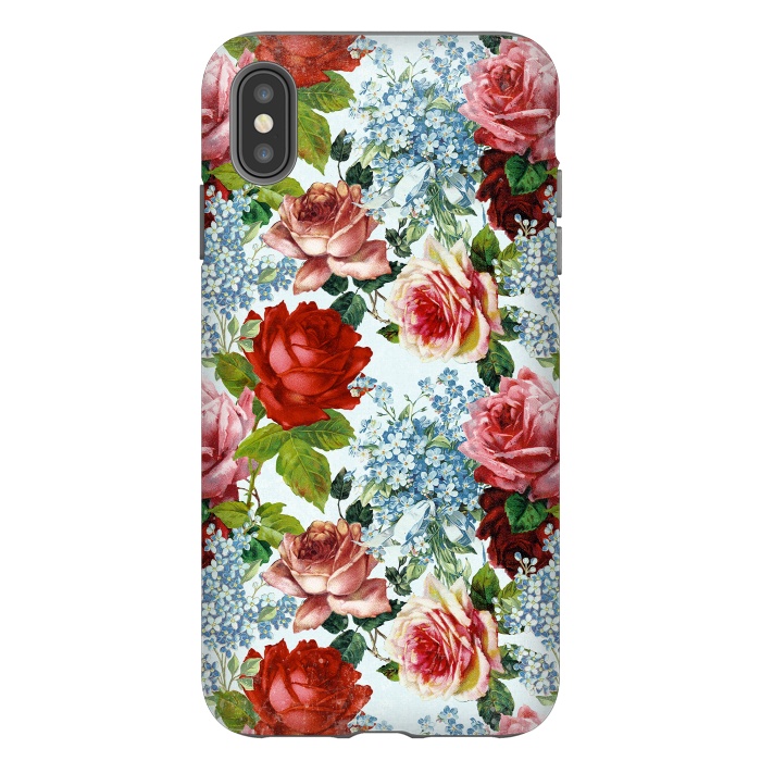 iPhone Xs Max StrongFit Vintage roses and Forget Me Not by  Utart