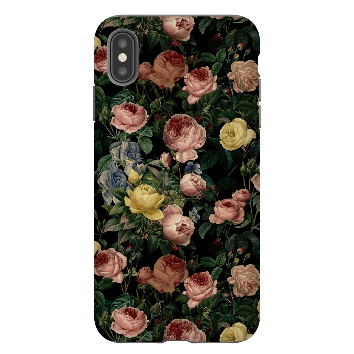 iPhone Xs Max StrongFit Night Vintage Roses by  Utart