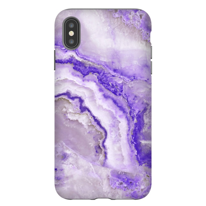 iPhone Xs Max StrongFit Ultra Violet Veined Marble by  Utart