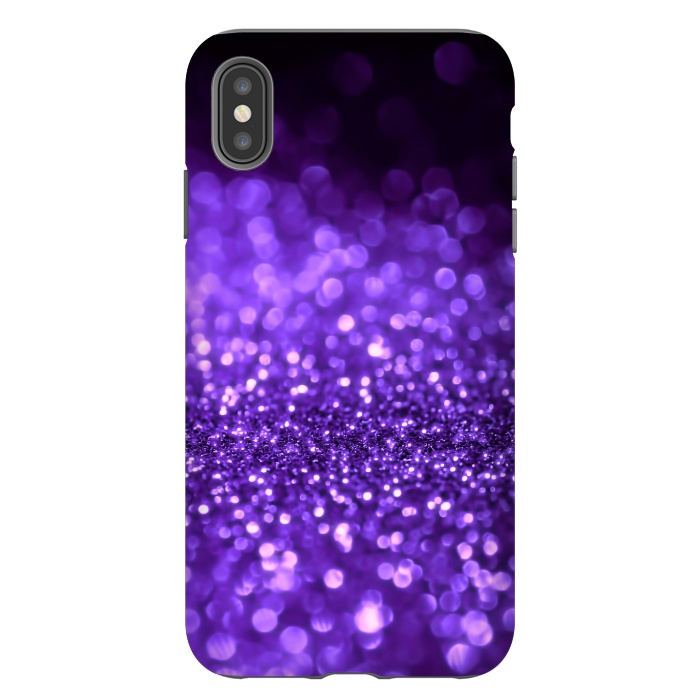 iPhone Xs Max StrongFit Ultra Violet Faux Glitter by  Utart