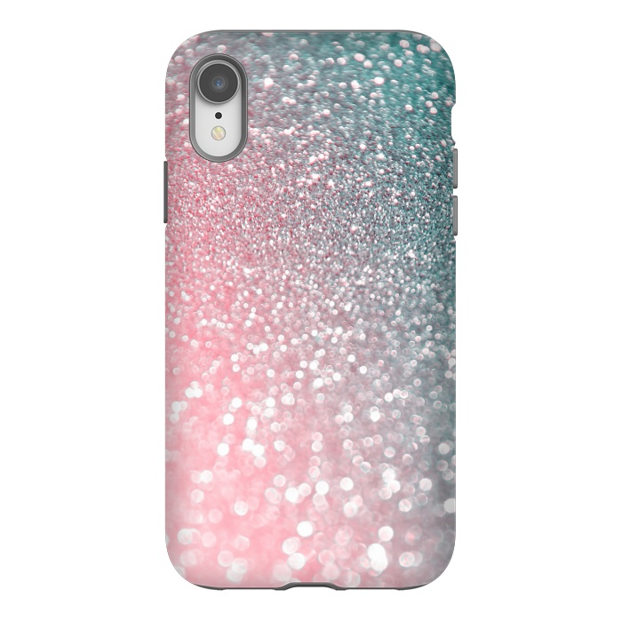 iPhone Xr StrongFit Ice Pink Faux Glitter by  Utart