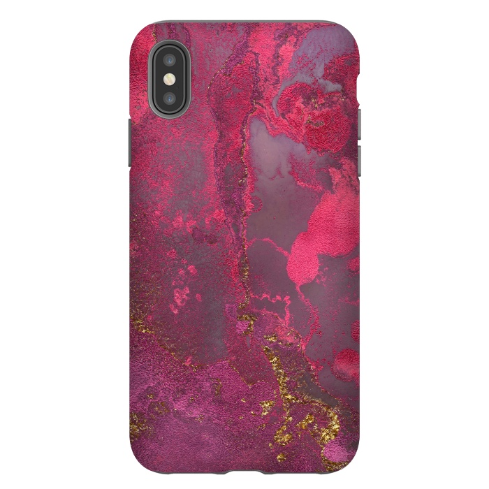 iPhone Xs Max StrongFit Pink Gold Marble by  Utart