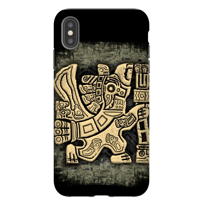 iPhone Xs Max StrongFit Aztec Eagle Warrior by BluedarkArt