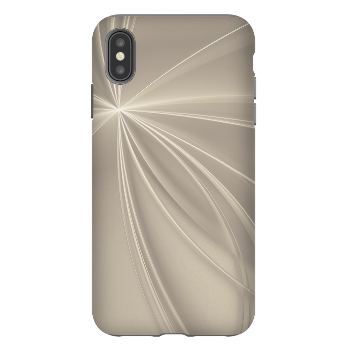iPhone Xs Max StrongFit Shining Rays In Soft Gold by Andrea Haase