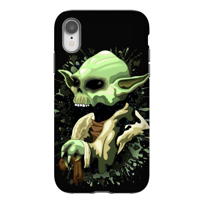 iPhone Xr StrongFit Yoda Jedi Master Skull by BluedarkArt