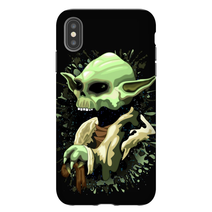 iPhone Xs Max StrongFit Yoda Jedi Master Skull by BluedarkArt