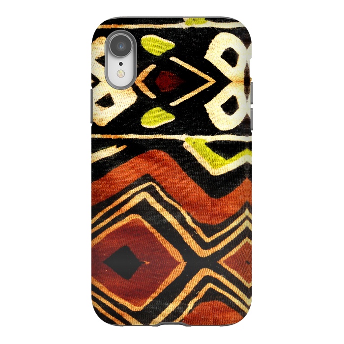 iPhone Xr StrongFit Africa Design Fabric Texture by BluedarkArt