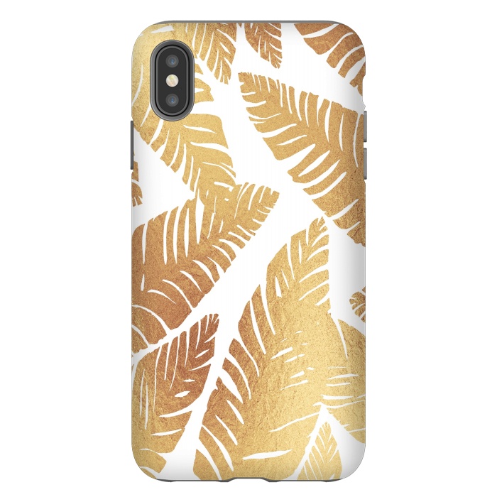 iPhone Xs Max StrongFit Glam Leaves by ''CVogiatzi.