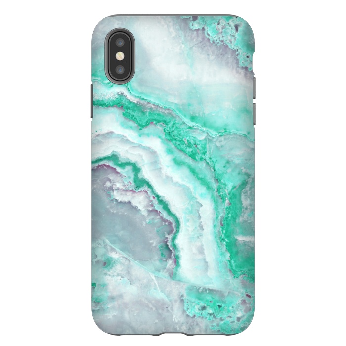iPhone Xs Max StrongFit Mint Green Veined Agate by  Utart