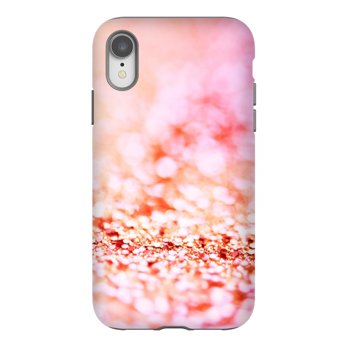 iPhone Xr StrongFit Sunny pink faux glitter by  Utart