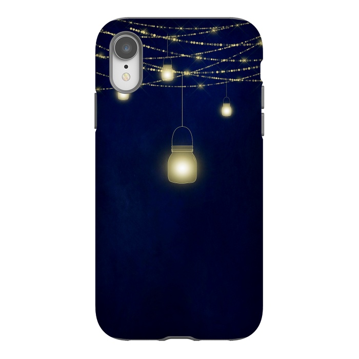 iPhone Xr StrongFit Sparkling Light Jars at night by  Utart