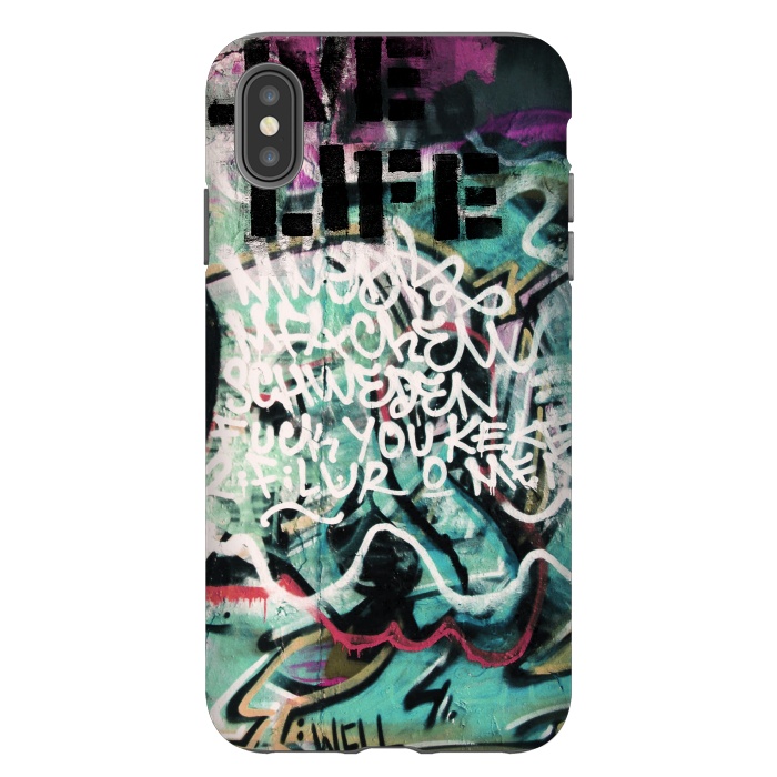 iPhone Xs Max StrongFit Graffiti Art Writing by Andrea Haase