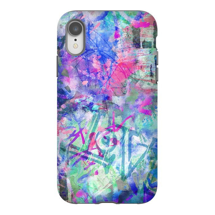 iPhone Xr StrongFit Colorful Grafitti by Andrea Haase