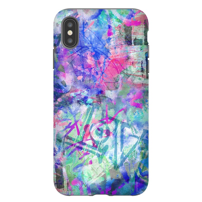 iPhone Xs Max StrongFit Colorful Grafitti by Andrea Haase