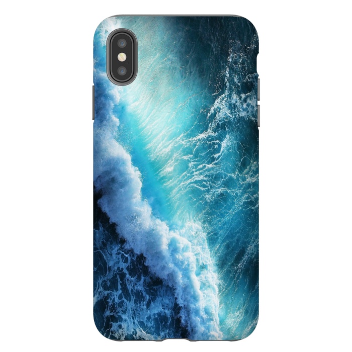 iPhone Xs Max StrongFit Waving Blue by ''CVogiatzi.