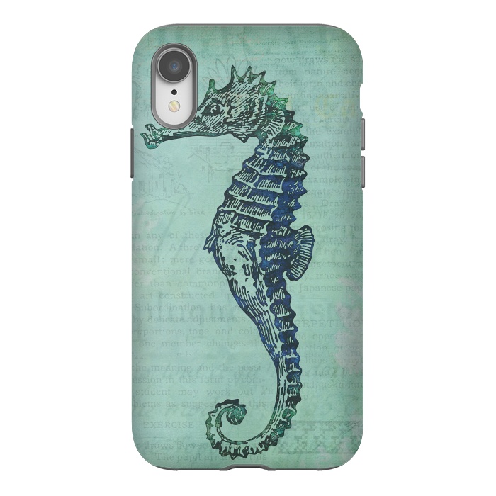 iPhone Xr StrongFit Vintage Seahorse 2 by Andrea Haase