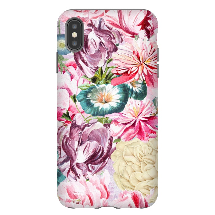 iPhone Xs Max StrongFit Beautiful Pastel Vintage Spring Flowers by  Utart