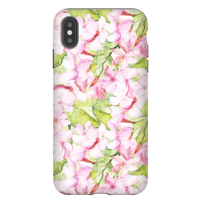 iPhone Xs Max StrongFit Pink Oleander by  Utart