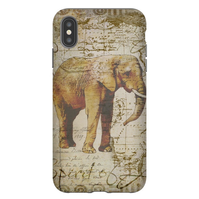 iPhone Xs Max StrongFit African Elephant by Andrea Haase