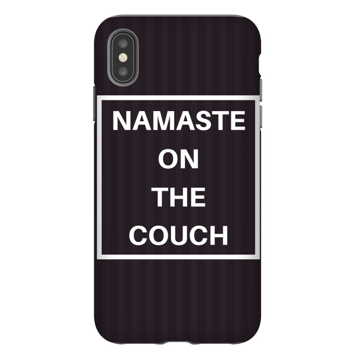 iPhone Xs Max StrongFit namaste on the couch by MALLIKA