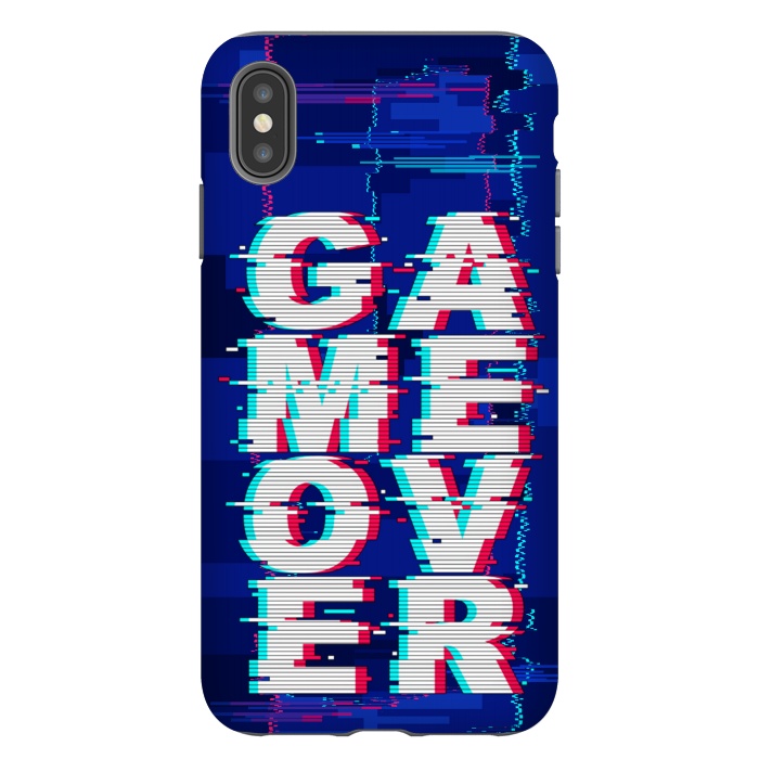 iPhone Xs Max StrongFit Game Over Glitch Text Distorted by BluedarkArt