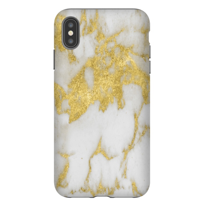 iPhone Xs Max StrongFit Gold marble by haroulita