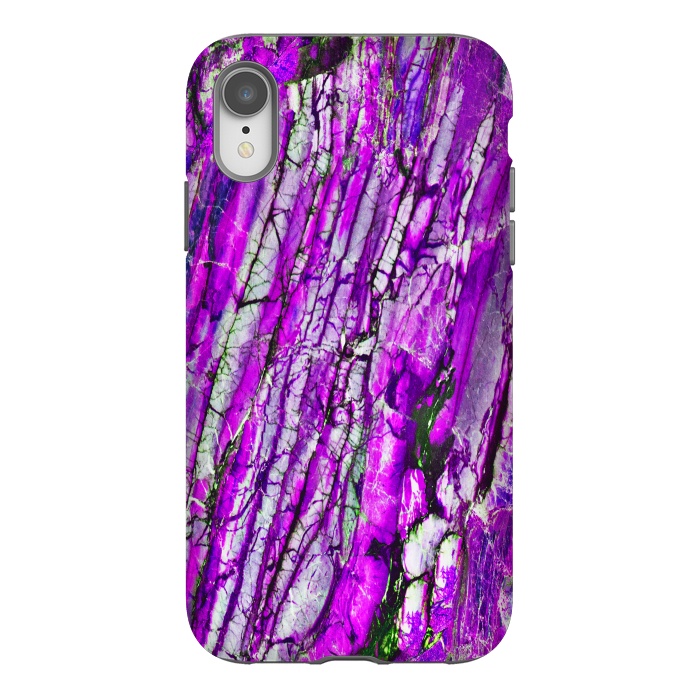 iPhone Xr StrongFit ultra violet texture marble by haroulita