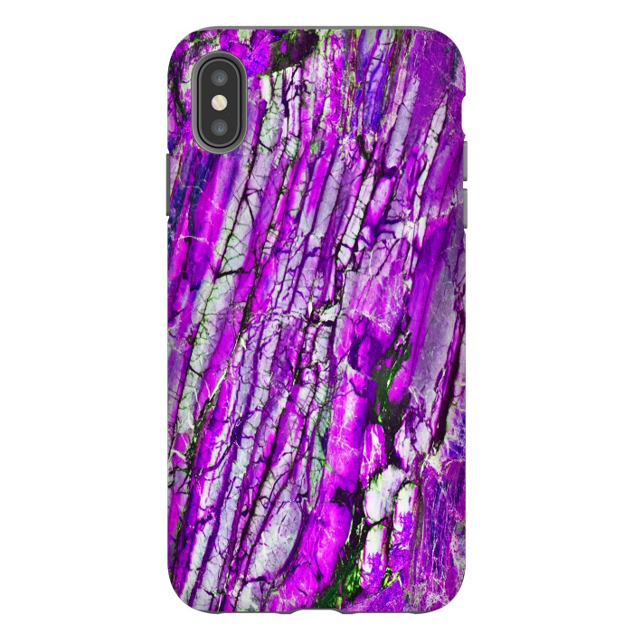 iPhone Xs Max StrongFit ultra violet texture marble by haroulita