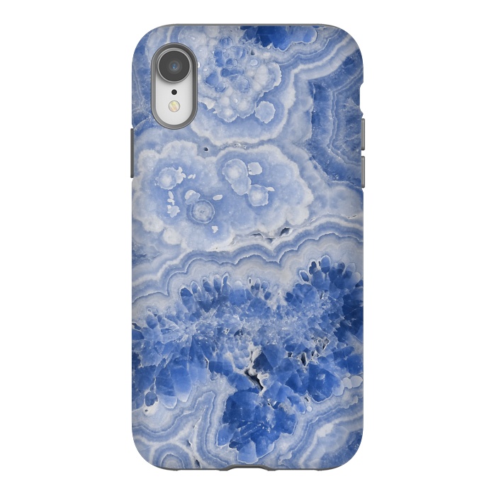 iPhone Xr StrongFit Light Blue Chrystal Agate by  Utart