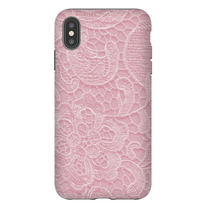 iPhone Xs Max StrongFit Pink Lace by Andrea Haase