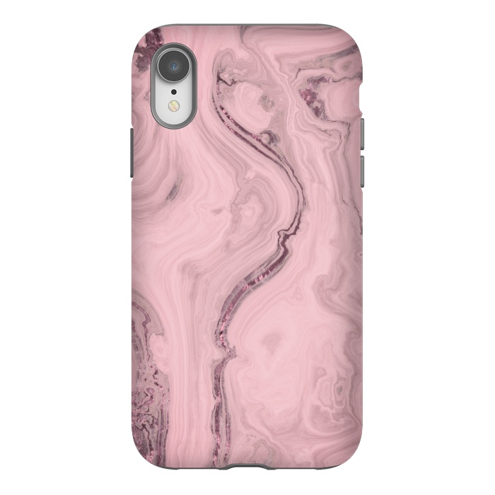 iPhone Xr StrongFit Glamorous Marble Pink 2 by Andrea Haase