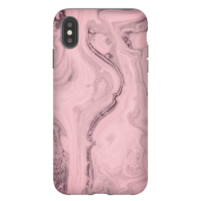 iPhone Xs Max StrongFit Glamorous Marble Pink 2 by Andrea Haase