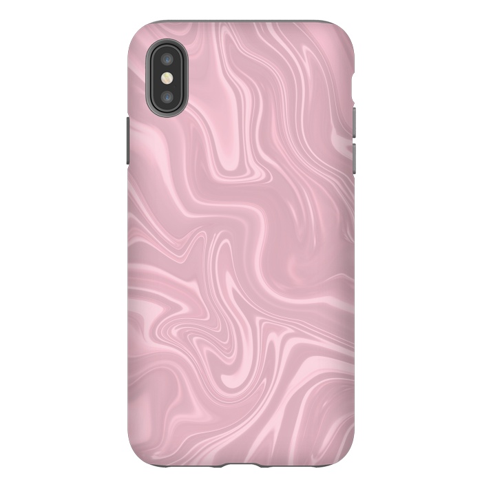 iPhone Xs Max StrongFit Marbled Pink Paint 2 by Andrea Haase