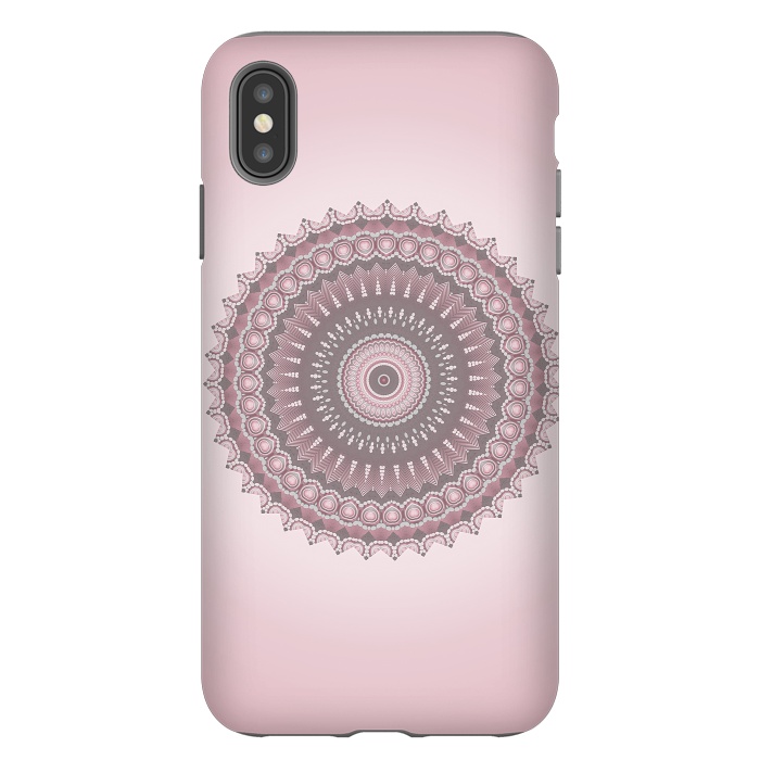 iPhone Xs Max StrongFit Soft Pink Mandala Design by Andrea Haase