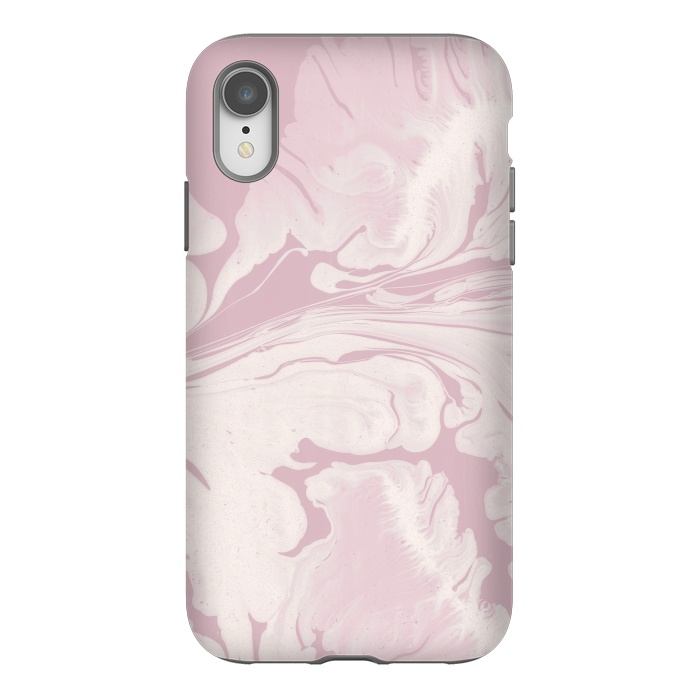iPhone Xr StrongFit Pink Marbled Wet Paint 2 by Andrea Haase