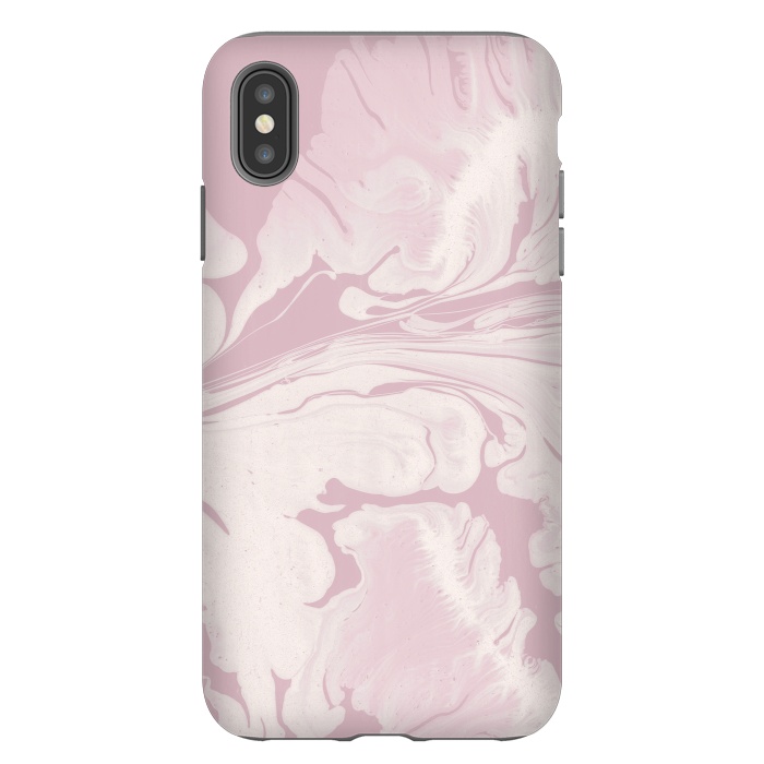 iPhone Xs Max StrongFit Pink Marbled Wet Paint 2 by Andrea Haase