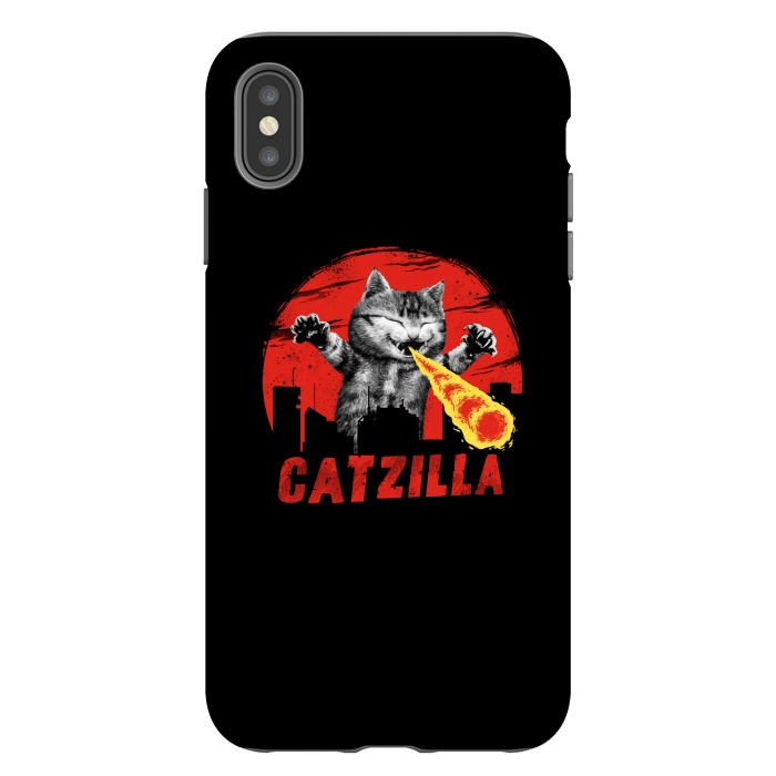 iPhone Xs Max StrongFit Catzilla by Vincent Patrick Trinidad