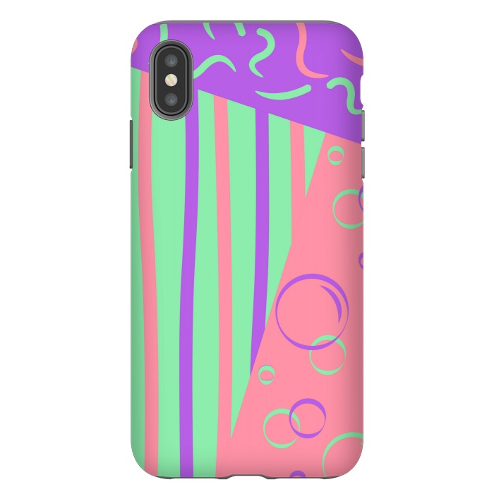 iPhone Xs Max StrongFit PINK ABSTRACT PATTERN by MALLIKA