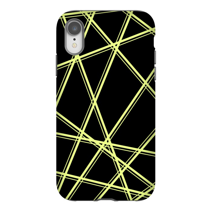 iPhone Xr StrongFit YELLOW LINES PATTERN by MALLIKA