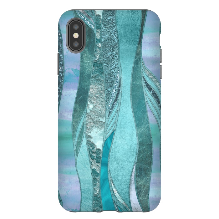 iPhone Xs Max StrongFit Turquoise Green Glamour by Andrea Haase
