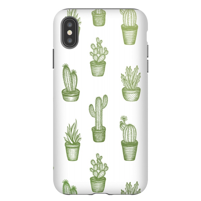 iPhone Xs Max StrongFit Succulents by Barlena