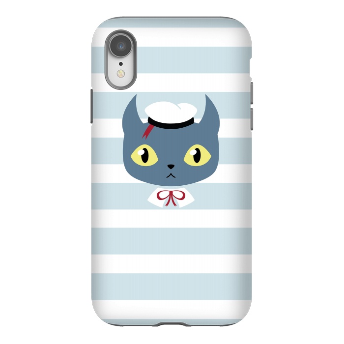 iPhone Xr StrongFit Sailor cat by Laura Nagel