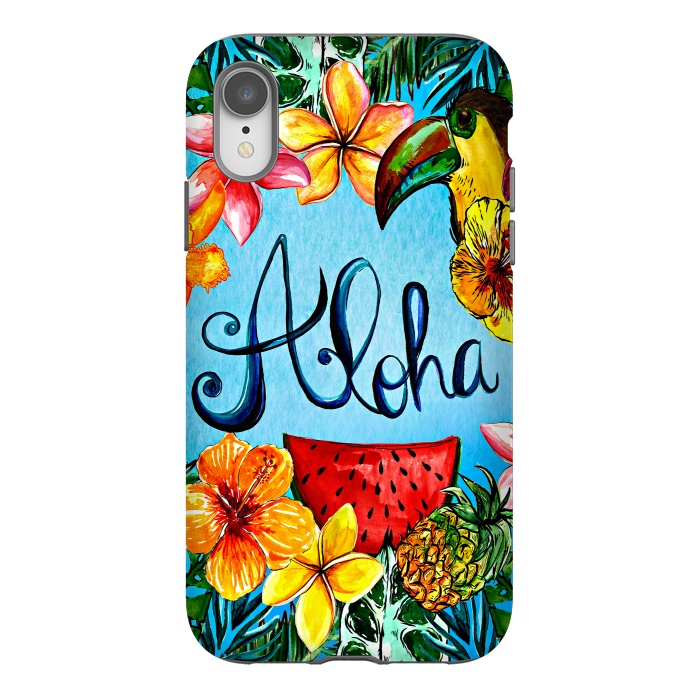 iPhone Xr StrongFit Aloha Tropical Fruits by  Utart