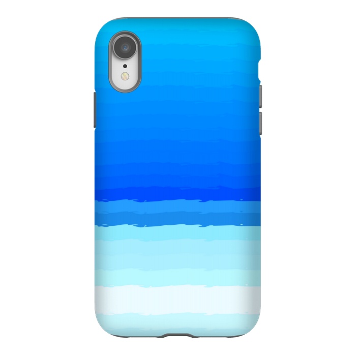 iPhone Xr StrongFit blue shaded lines shades by MALLIKA