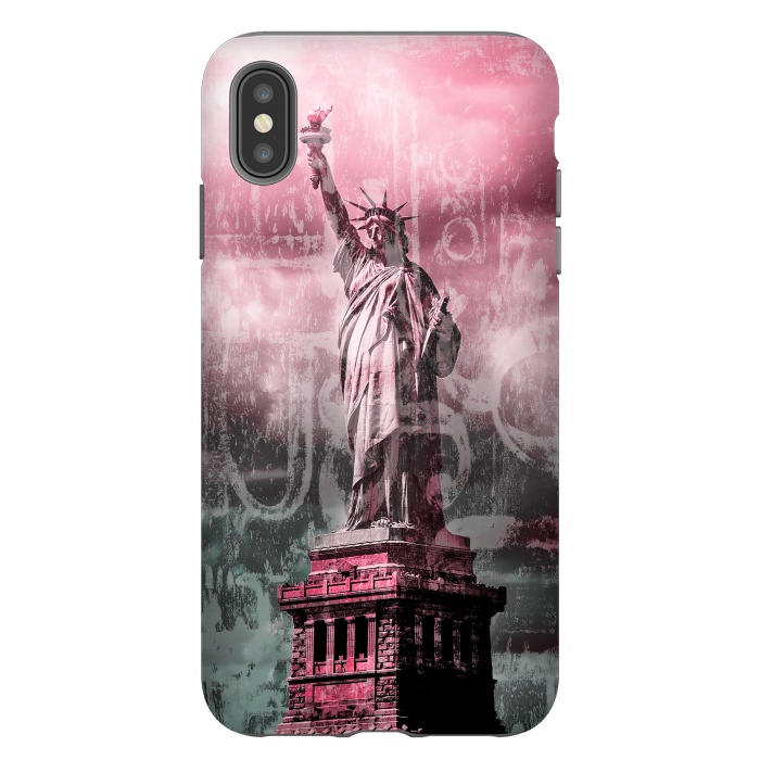 iPhone Xs Max StrongFit Statue Of Liberty Mixed Media Art by Andrea Haase