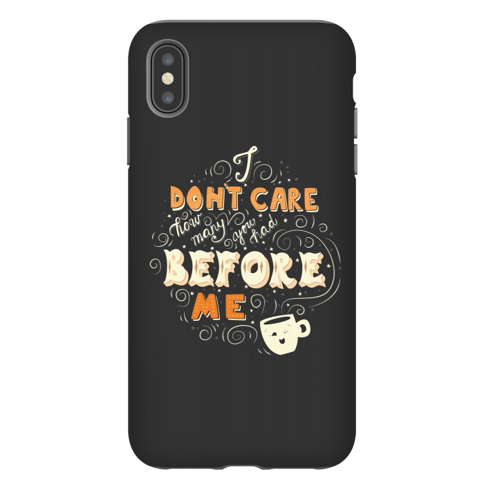 iPhone Xs Max StrongFit Coffee typography funny design by Jelena Obradovic