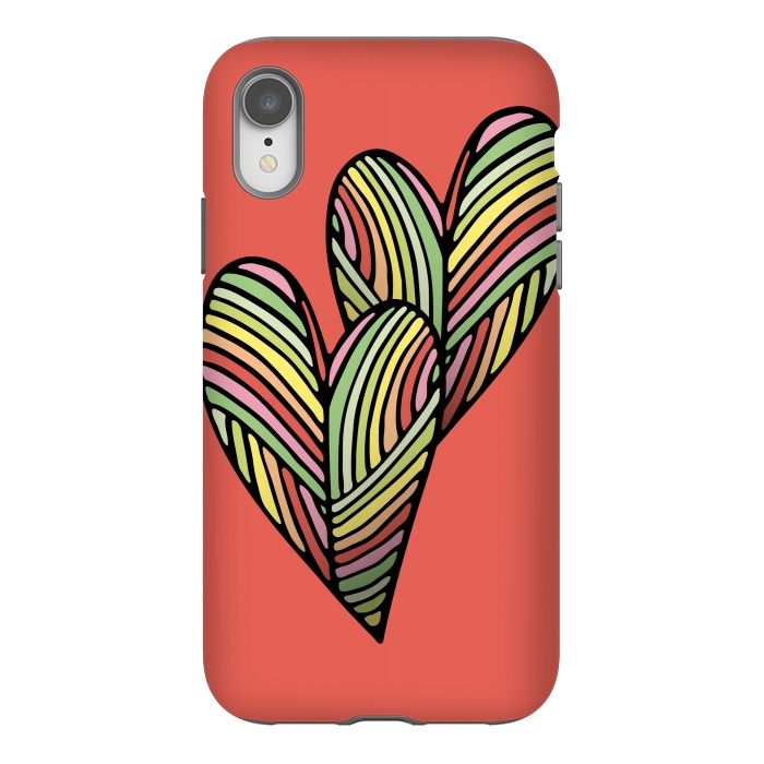 iPhone Xr StrongFit Two Hearts by Majoih